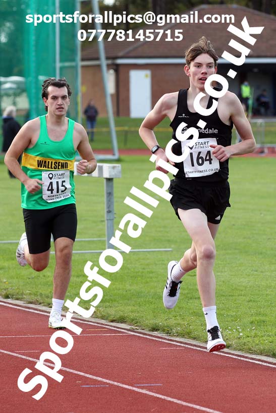 3000 metres, NECAA Open Meeting, Morpeth, Sunday, September 27th. David T. Hewitson/Sports for All Pics